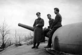Tyske soldater på Greåker fort under krigen