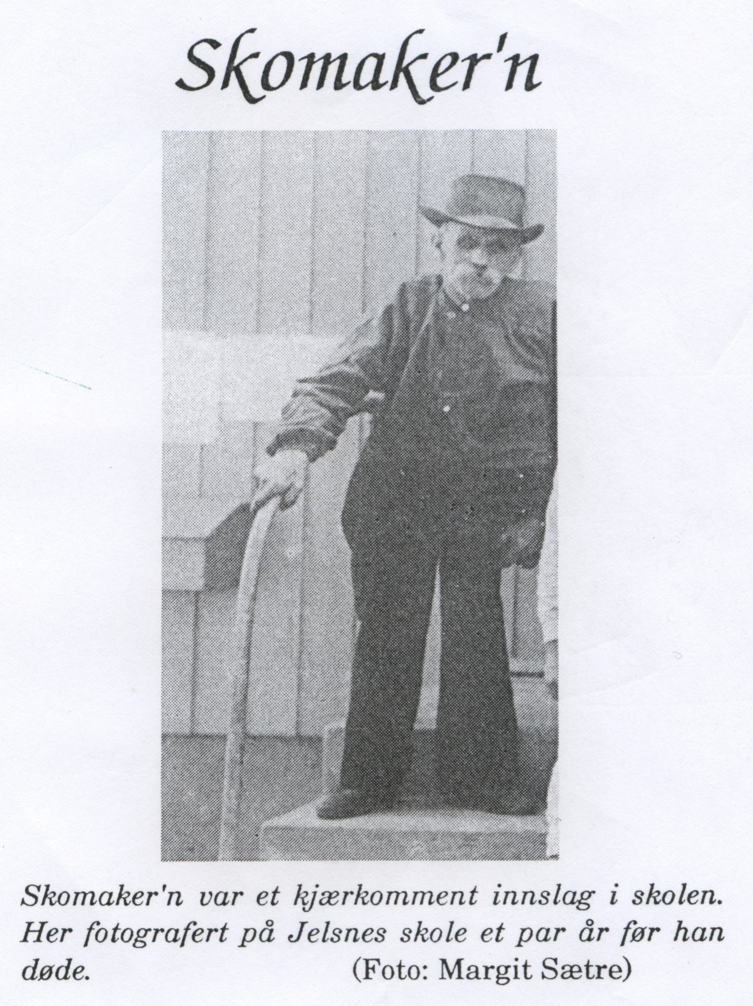 Johan Sætre som gammel