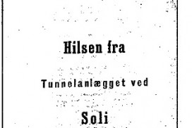 Utsnitt av hefet med skillingsvisa om tømmertunnelen