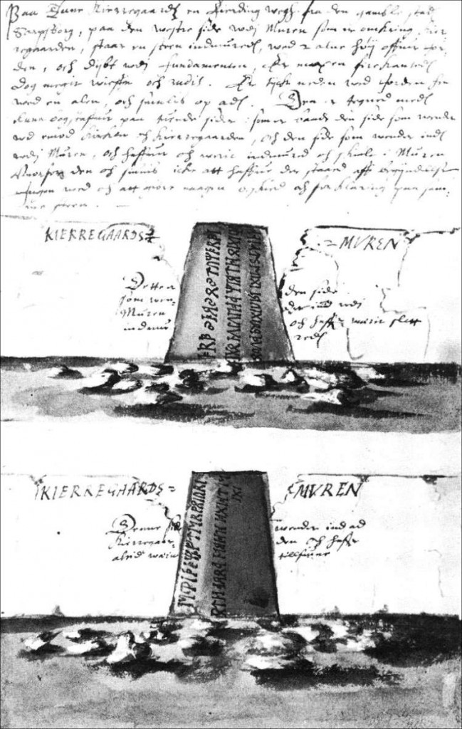 Tunestenen tegnet av Peder Alfsøn i 1627