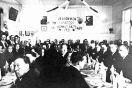 Lysfest på Agnalt skole i 1951