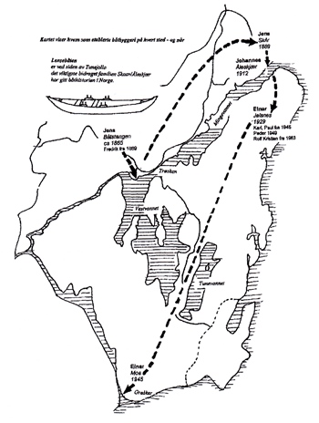 <center><em> Kartet viser hvem som etablerte båtbyggeri på hvert sted – og når.</em></center>