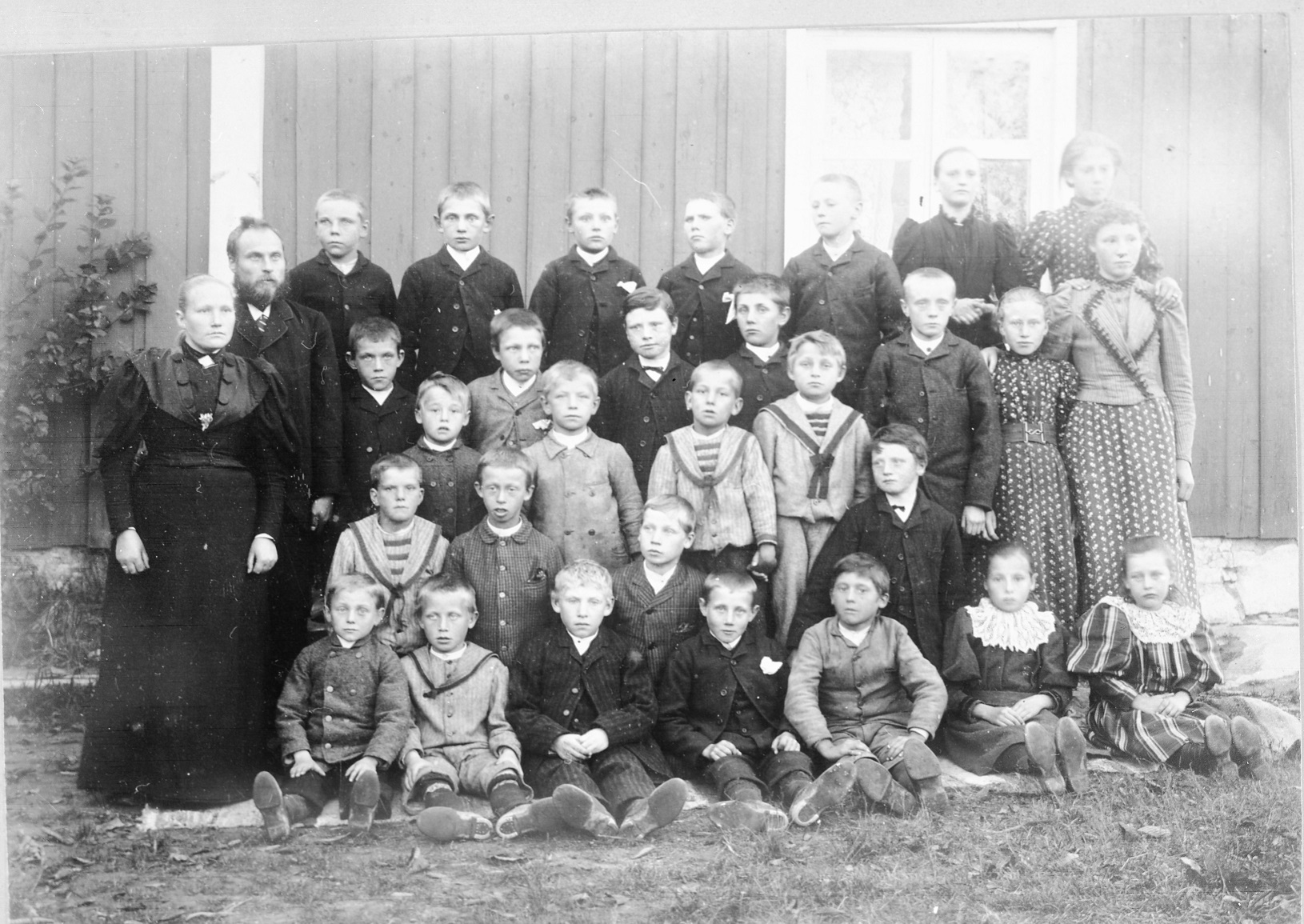 Greåker bruksskole i 1895. 