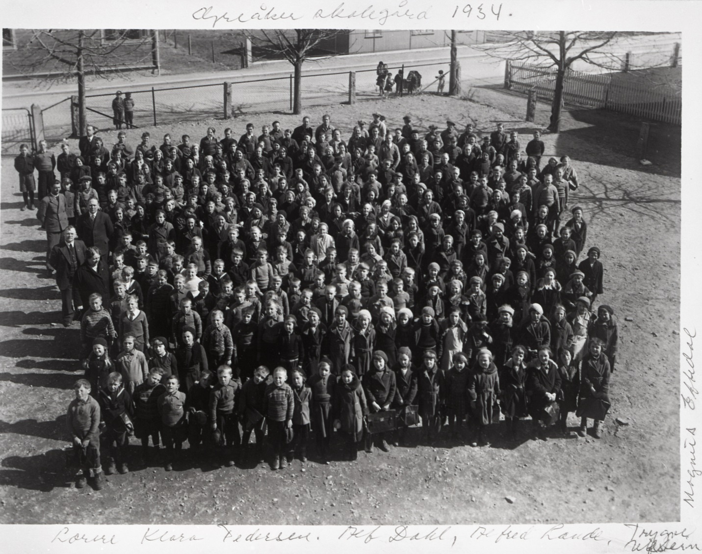Greåker skoles elever i 1934